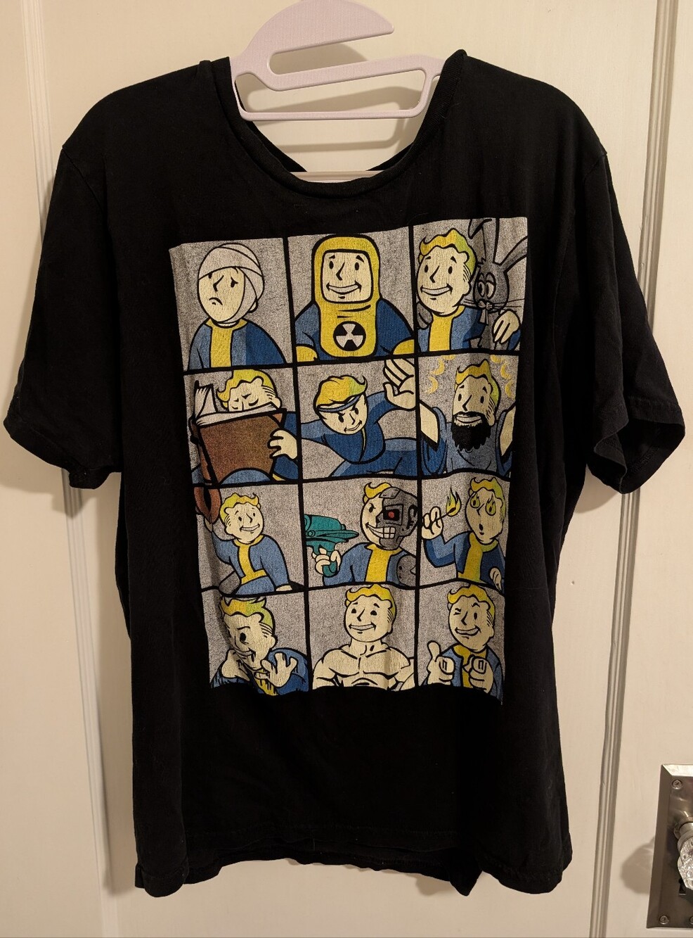 Bethesda Black Fallout Vault Boy Graphic T‑Shirt - Men
